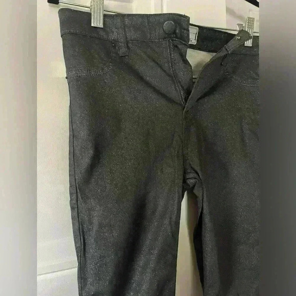 Free people black jeans with silver shimmer - Picture 3 of 8